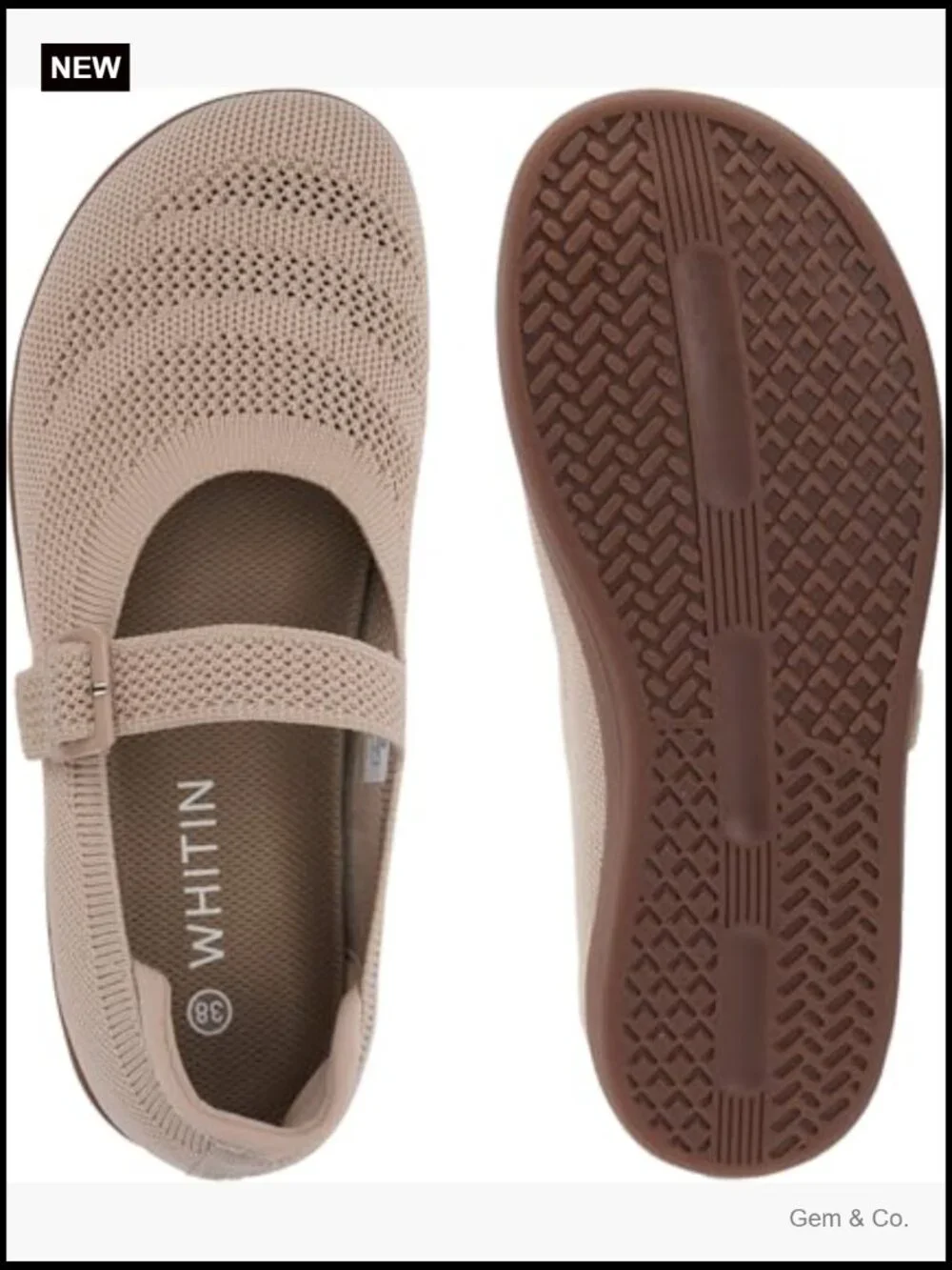 Women's Barefoot Mary Jane Flats Wide Toe Box Zero Drop Adjustable Straps